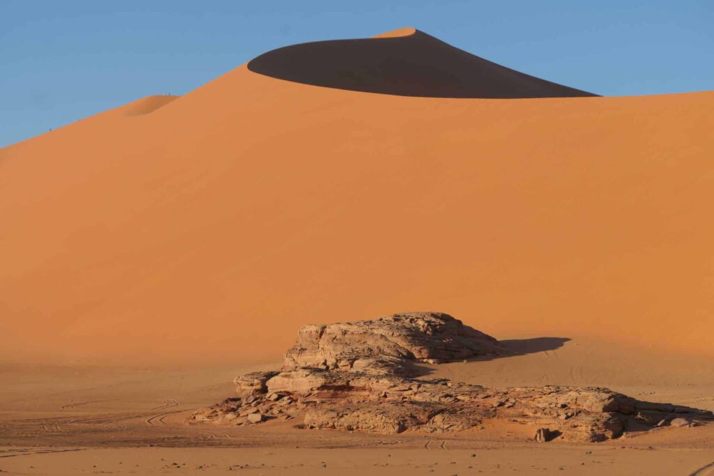 Nahaufnahme Düne in Tin Merzouga